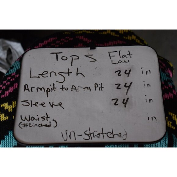 Vintage Women's In Design Black and Bright Pink Blue Yellow Geometric Over-size - Picture 4 of 4